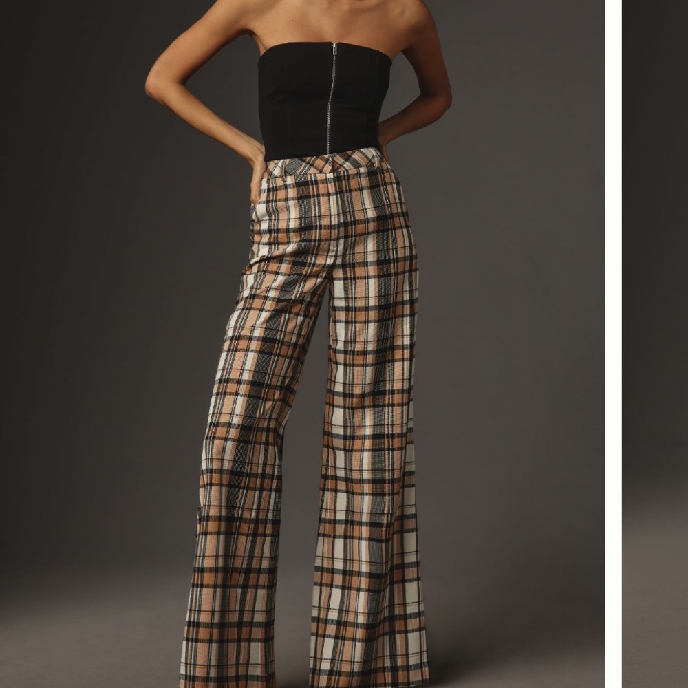 Maeve Plaid Trousers